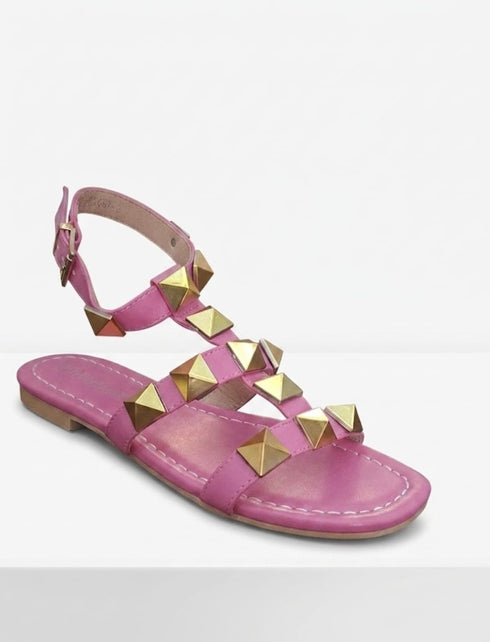 Sandali Bassi alla Schiava con Maxie Borchie