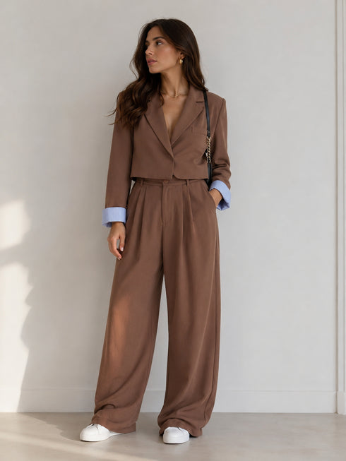 Completo giacca crop