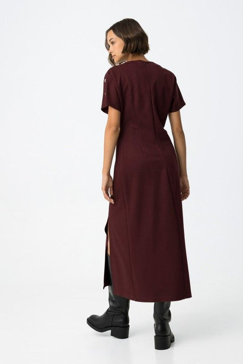 Abito lungo con spacco laterale Benson – Tiffosi