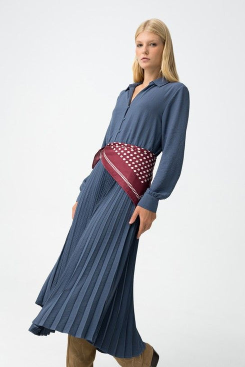 Abito Lungo Plissettato - Tiffosi