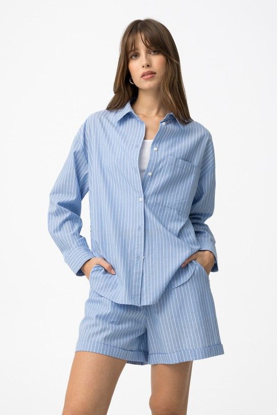 Camicia righe tiffosi Lecas