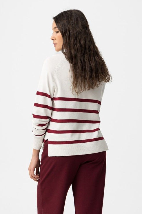 Maglia a righe bordeaux Tiffosi