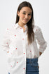 Camicia con ricami a cuore Tiffosi
