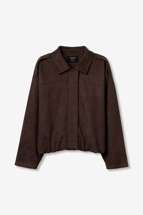 Bomber Tiffosi in pelle scamosciata