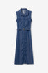 Abito Lungo in Denim Smanicato – Tiffosi