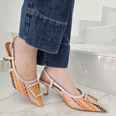 Décolleté rafia gioiello AnnaCi