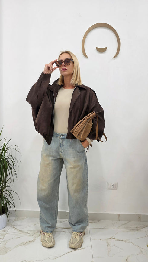 Jeans wide fit slavato Silvian Heach