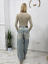 Jeans wide fit slavato Silvian Heach