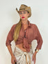 Camicia Oversize Velata Effetto Lucido