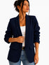 Blazer manica arricciata