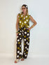 Blusa Smanicata a Pois con Dettaglio Volant