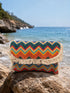 Pochette Boho-Chic in Tessuto con Frange