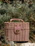 Borsa a Cestello in Paglia Intrecciata