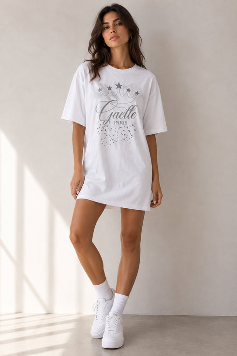 Abito t-shirt gaelle scritta