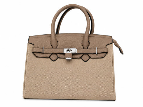 Borsa bicolore in tela