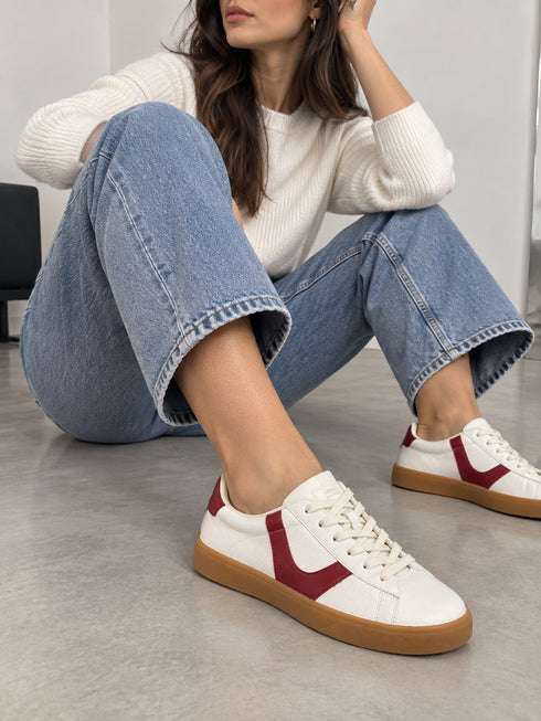 Sneakers pelle corina suola in gomma