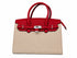 Borsa bicolore in tela