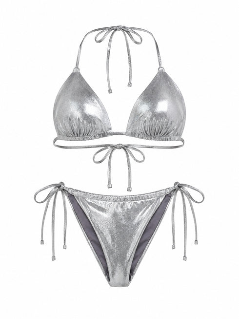 Bikini Due Pezzi "Lumina" Effect Spalmato