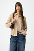 Camicia traforata beige Tiffosi