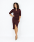 Abito midi con dettaglio cut-out juliette ferri