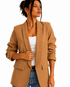Blazer manica arricciata