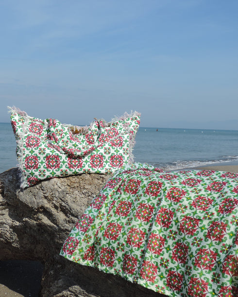 Set Mare: Maxi Borsa in Paglia e Telo Coordinato