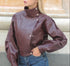 Chiodo in pelle Amè
