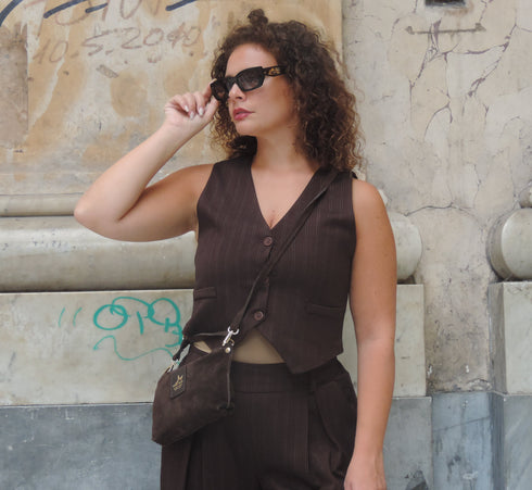 Gilet gessato Blooma