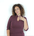 Abito midi con dettaglio cut-out juliette ferri