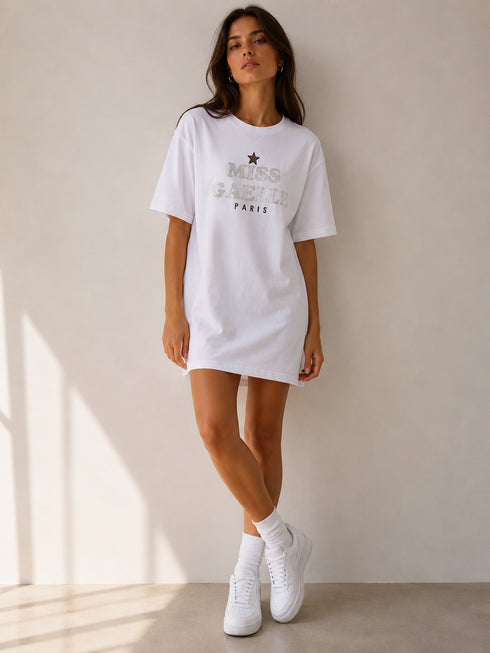 Abito t-shirt gaelle miss stras