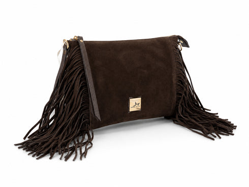Pochette in Camoscio con Frange – Marc Ellis