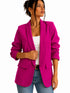 Blazer manica arricciata