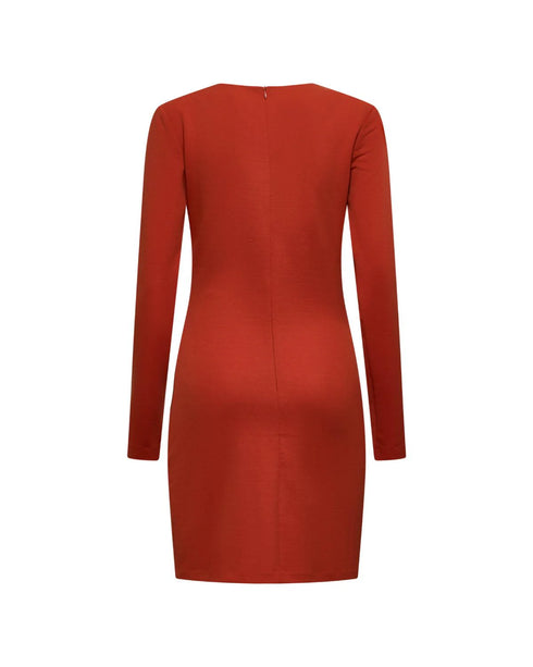 Abito drappeggiato manica lunga silvian heach