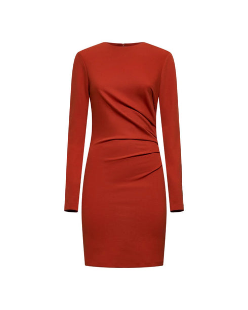 Abito drappeggiato manica lunga silvian heach