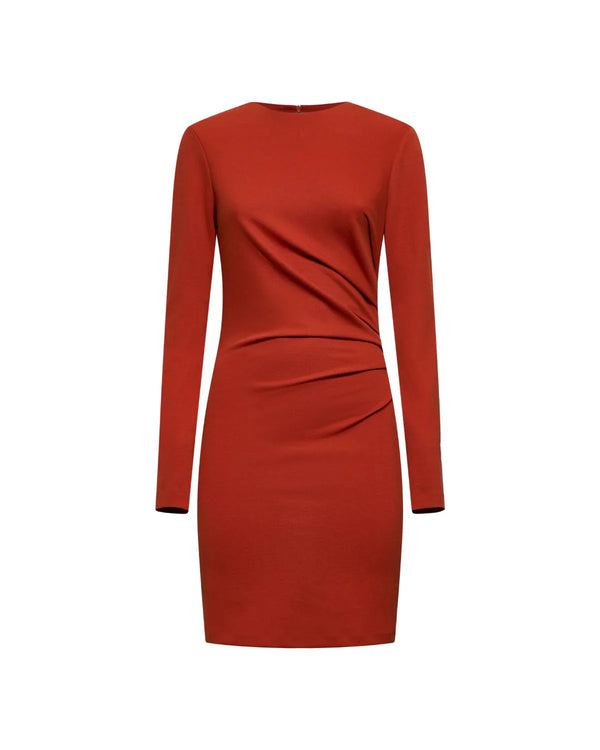 Abito drappeggiato manica lunga silvian heach