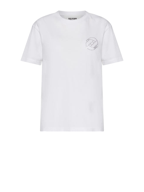 T-shirt logo strass silvian heach