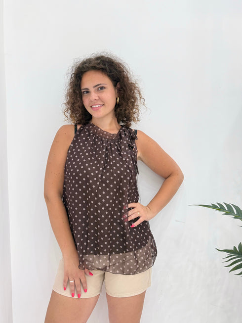 Blusa giromanica pois