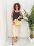 Top in Raso con Scollo a Cappuccio