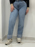 Jeans con piegone- lavaggio chiaro