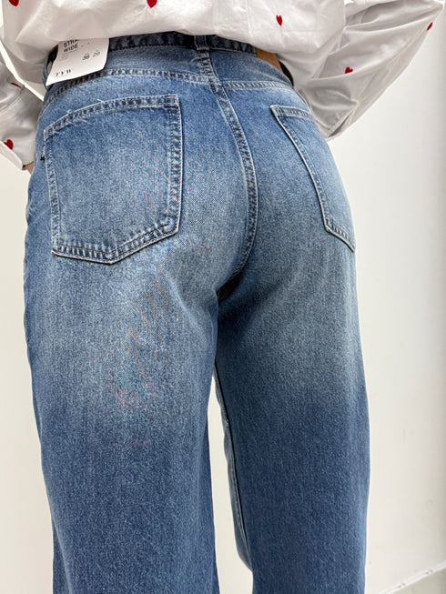 Jeans Wide Leg Tiffosi – Denim Lavaggio Medio