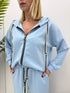 Tuta extasy con felpa zip