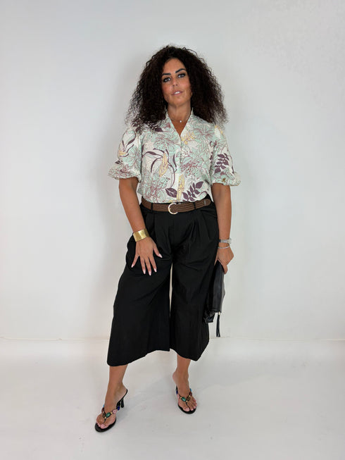 Gonna-Pantalone Fluida in Cotone