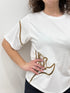 T-shirt laura biagiotti fiore lato