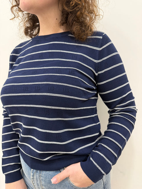 Maglia in filo logata Laura Biagiotti