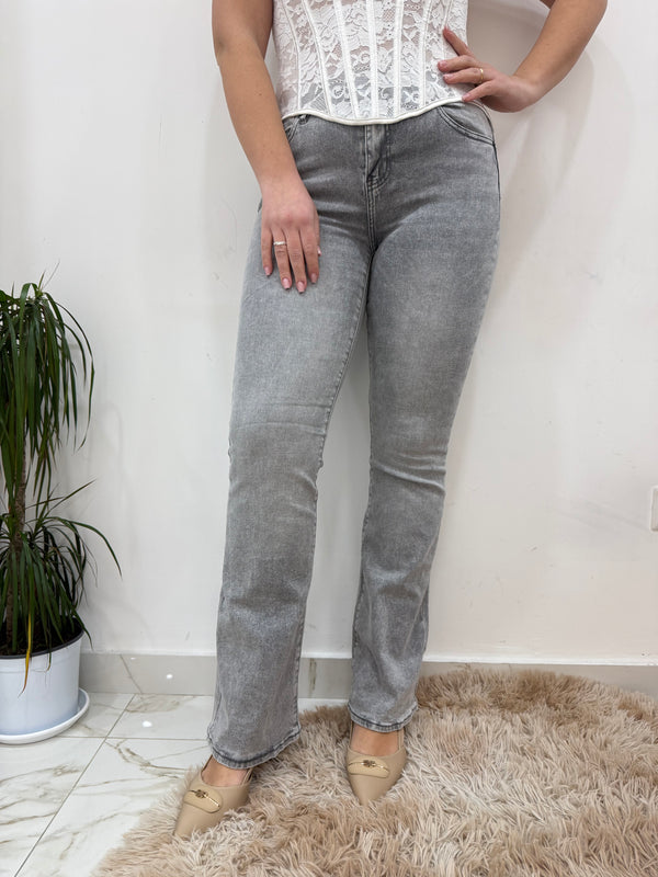 Jeans grigio zampa