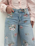 Jeans stampa floreali