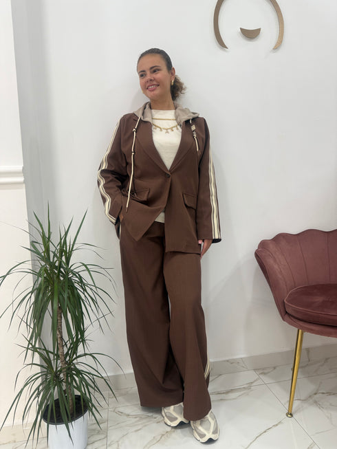 Completo Blooma con giacca cappuccio e pantalone