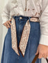 Gonna Lunga in Denim con Dettaglio Foulard