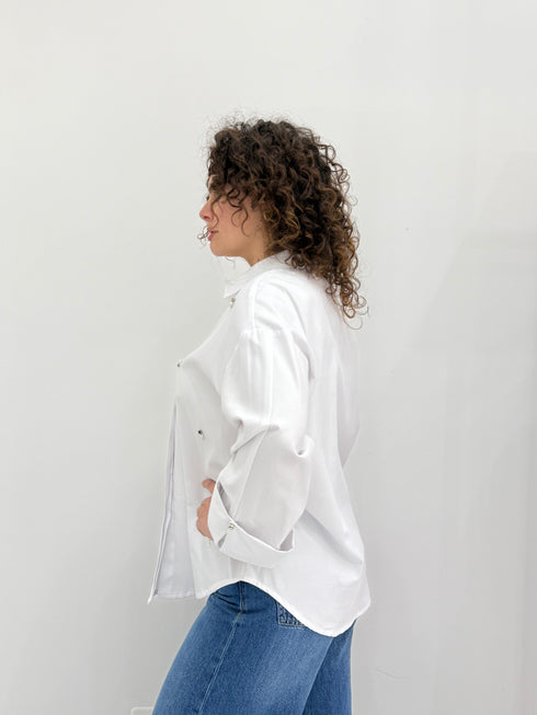 Camicia Anyplace perle e strass