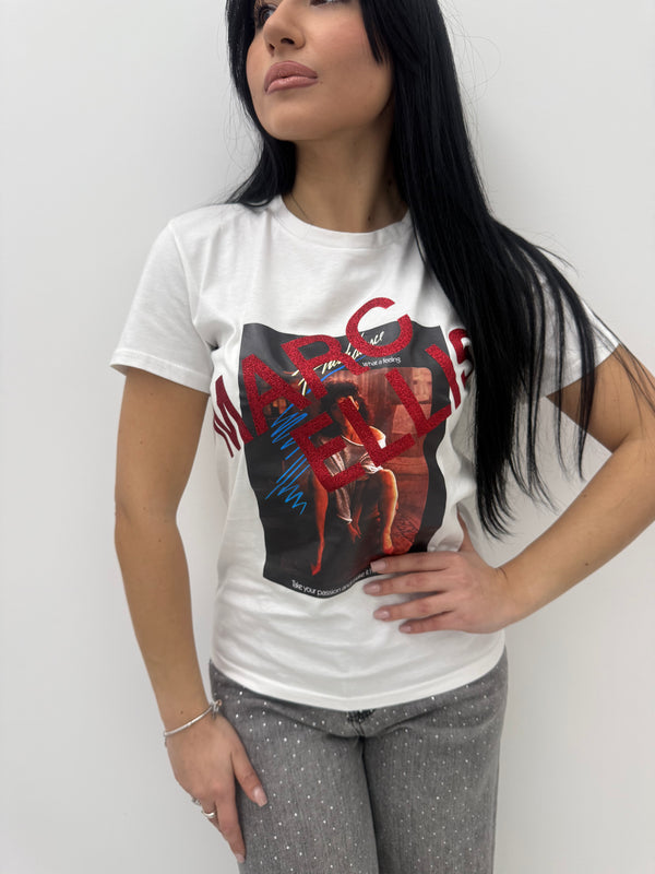 T-shirt Marc Ellis con stampa